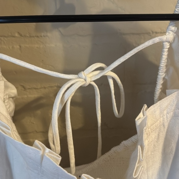 Free People tunic In Bloom shirt Spring Summer White Pullover Top Blouse small - Picture 4 of 7